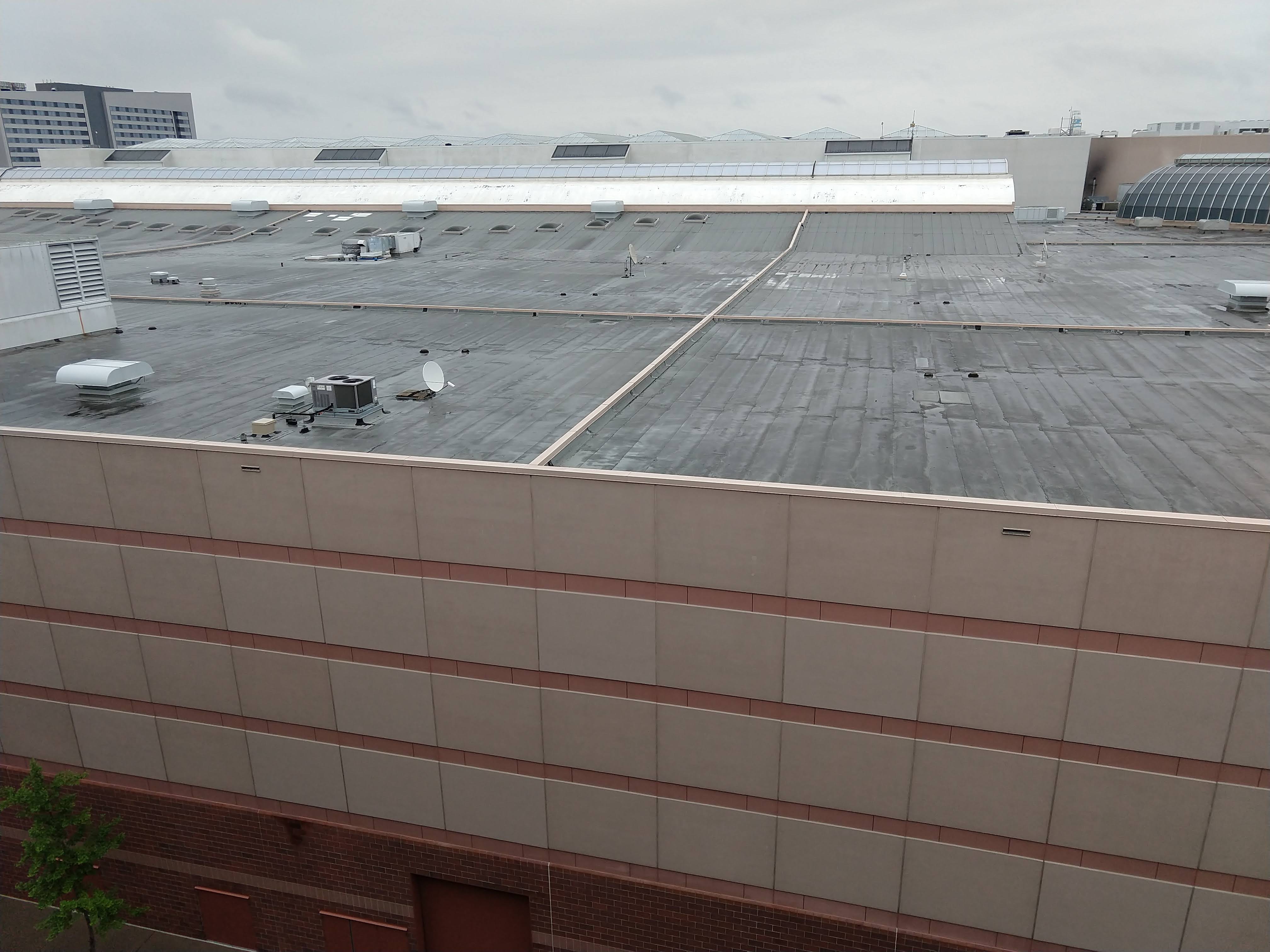 Large Commercial Building — Flat Membrane Roof